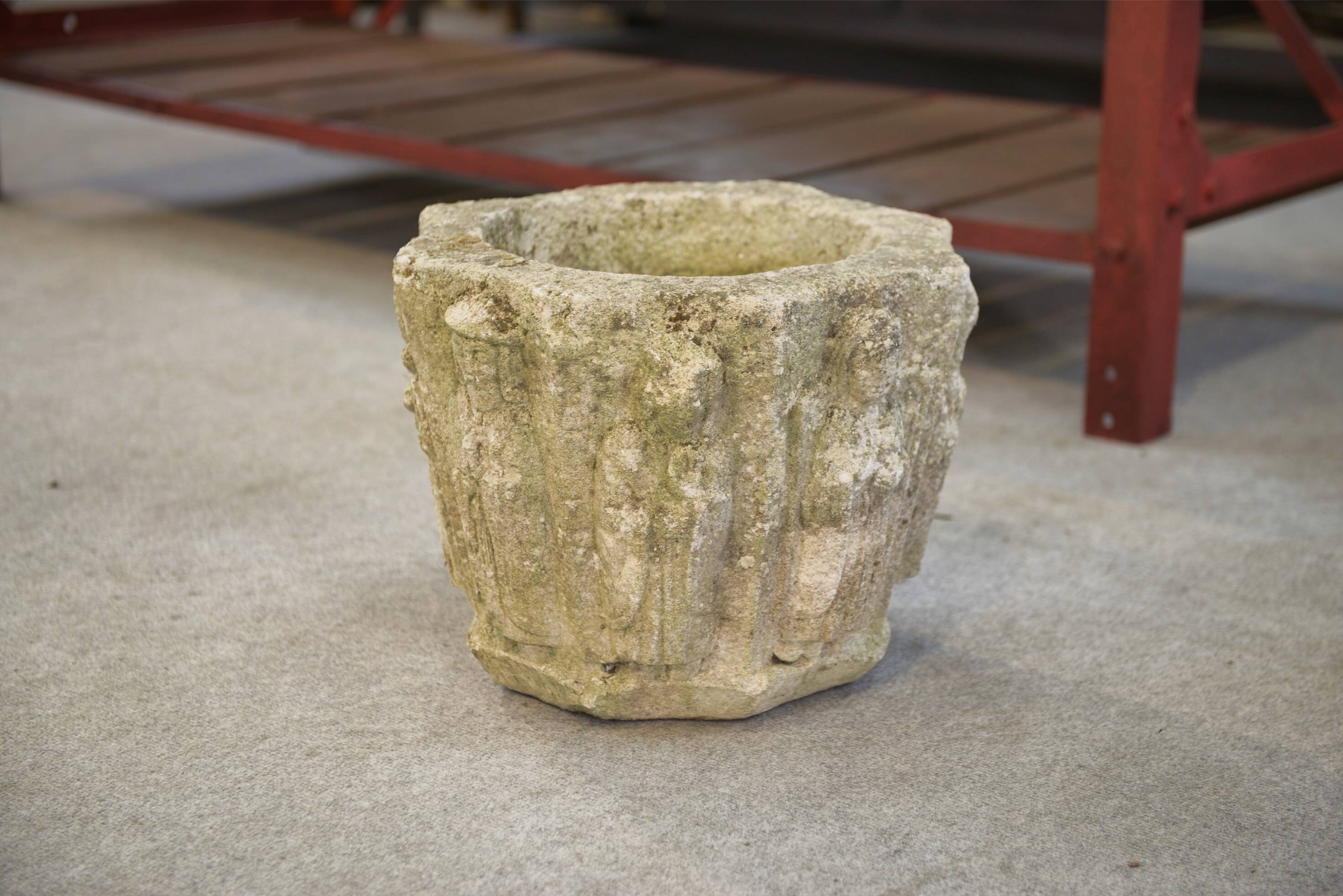 Reconstituted stone planter 1950s