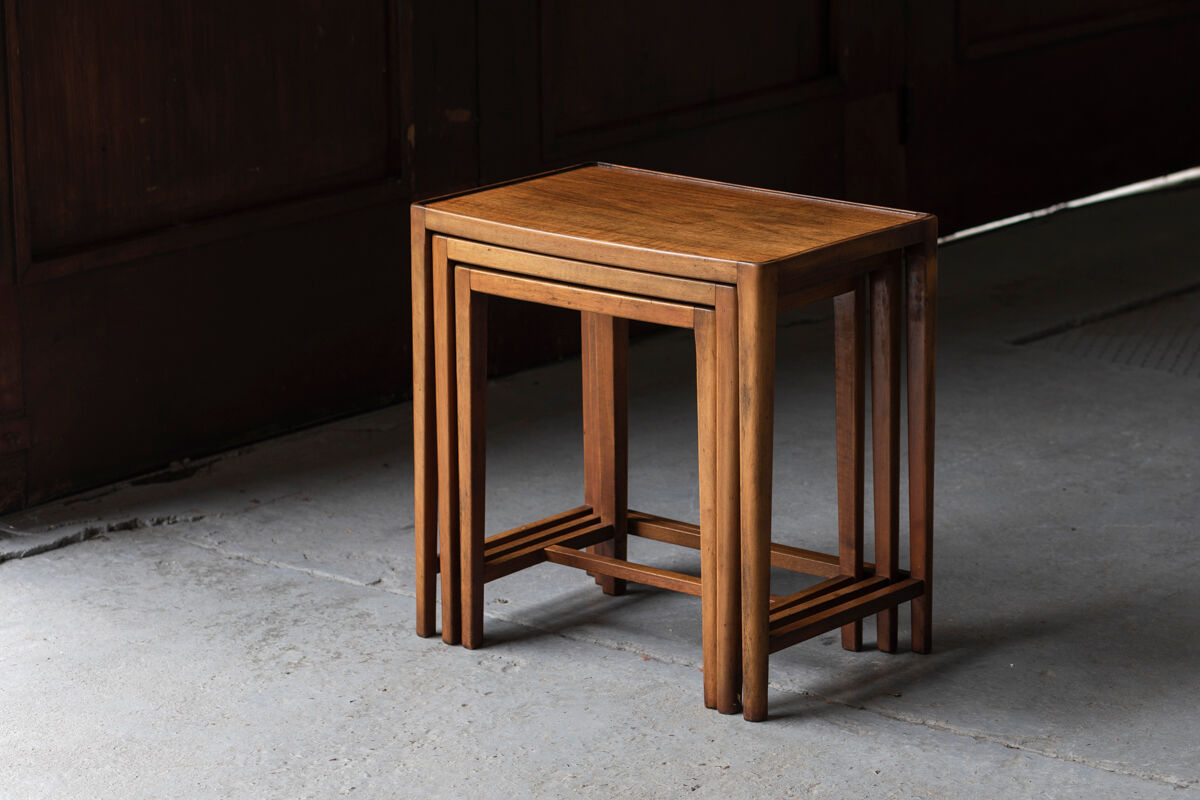 Set of 3 nesting tables in teak wood, Denmark, 1960’s