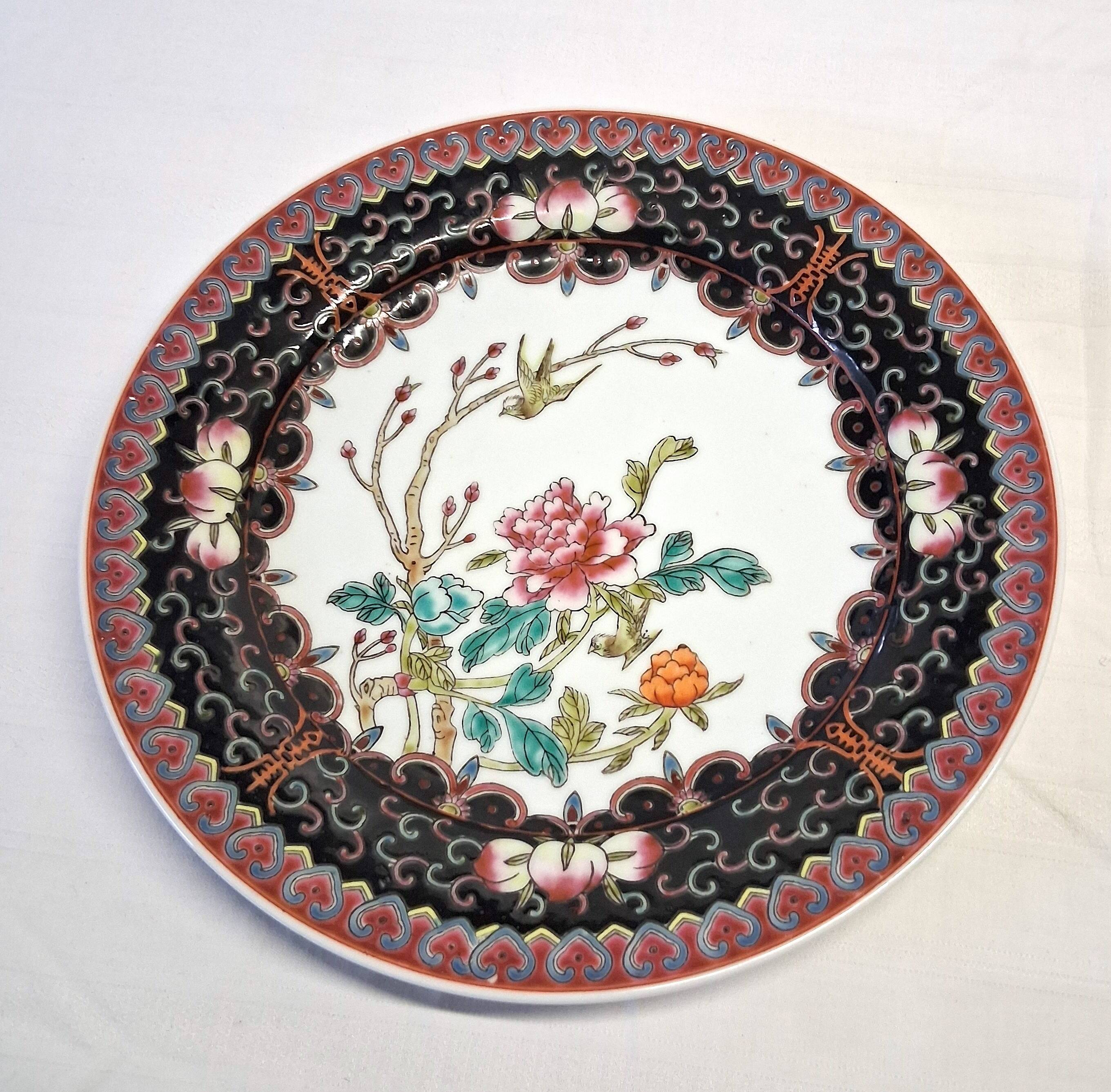Beautiful antique Chinese porcelain plate or serving dish