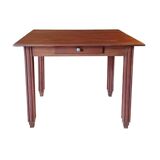 Art Deco desk or side table from the 1930s, vintage, solid wood