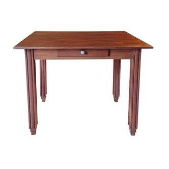 Art Deco desk or side table from the 1930s, vintage, solid wood