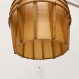 Mid-Century Wooden Cocoon Pendant Lamp