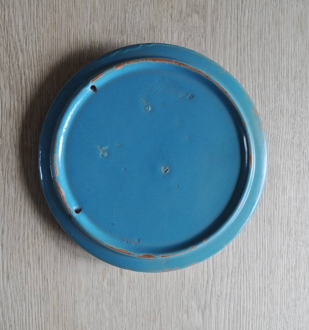 Danish ceramic candlestick from Jette Hellerøe, 1970s