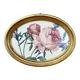 Vintage frame and rose by Redouté