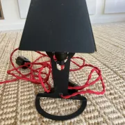 Two Established & Sons Fold T1 lamps by Alexander Taylor.