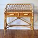 Rattan and bamboo desk