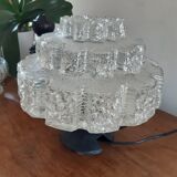 Moulded glass lamp