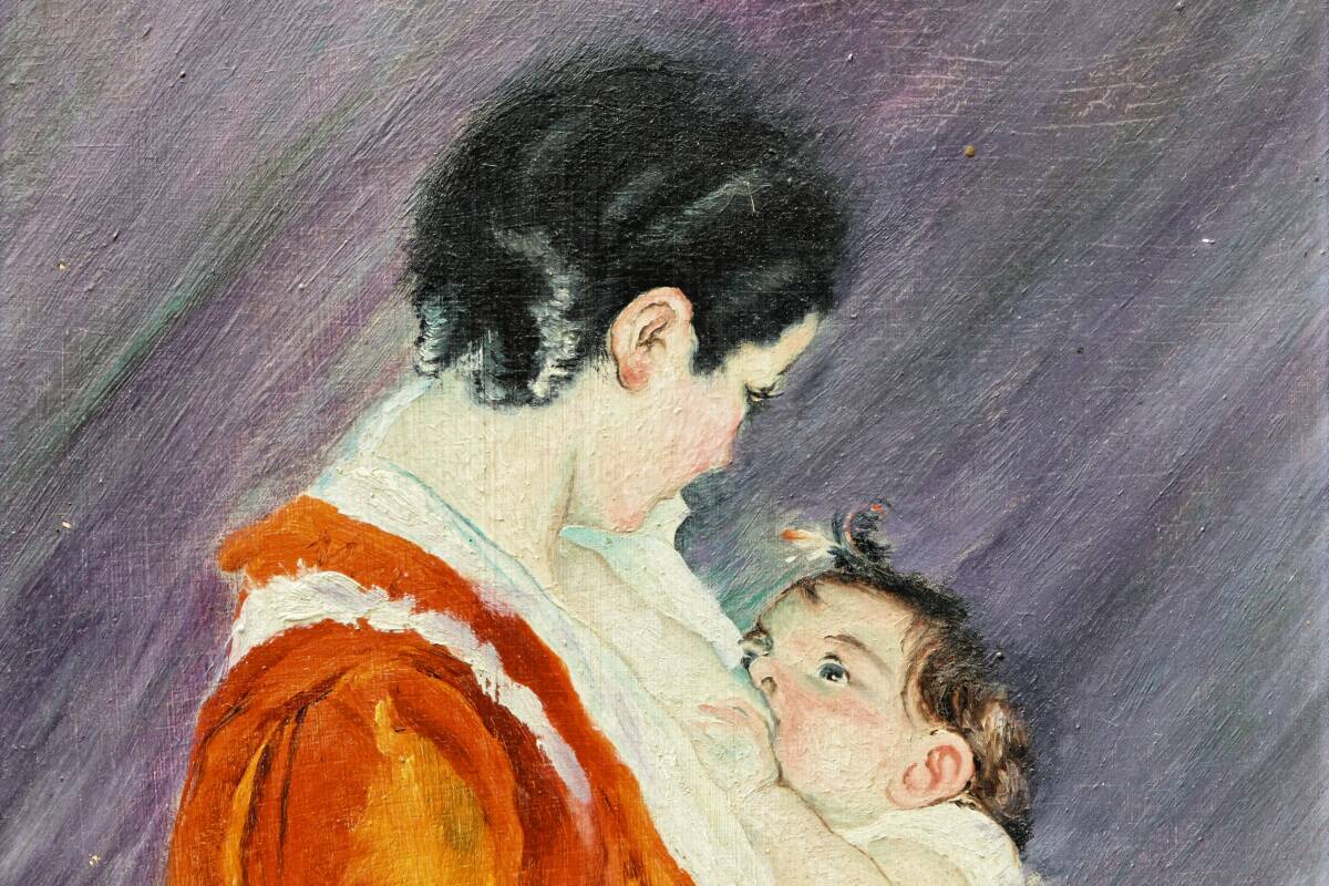 “Louise breastfeeding her child", after Mary Cassatt, 1939