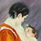 “Louise breastfeeding her child", after Mary Cassatt, 1939