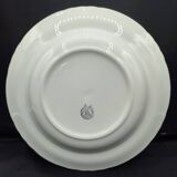 Set of 8 plates + 1 vintage oval dish Moulin des Loups Champêtre red