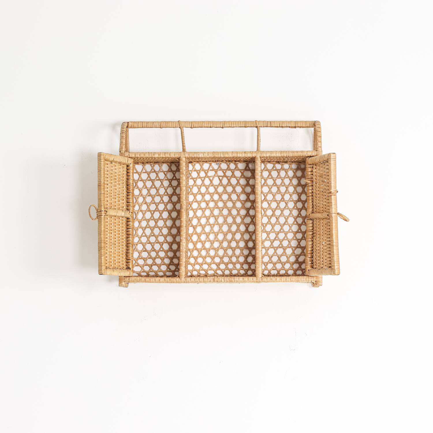 Vintage rattan shelf