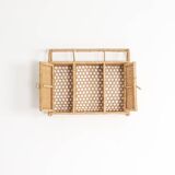 Vintage rattan shelf
