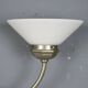 Vintage wall light in glass with double socket, Italian design from the 1960s.