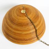 Italian 1970s bamboo ceiling pendant lamp | Ø 72 cm | Vivai del Sud