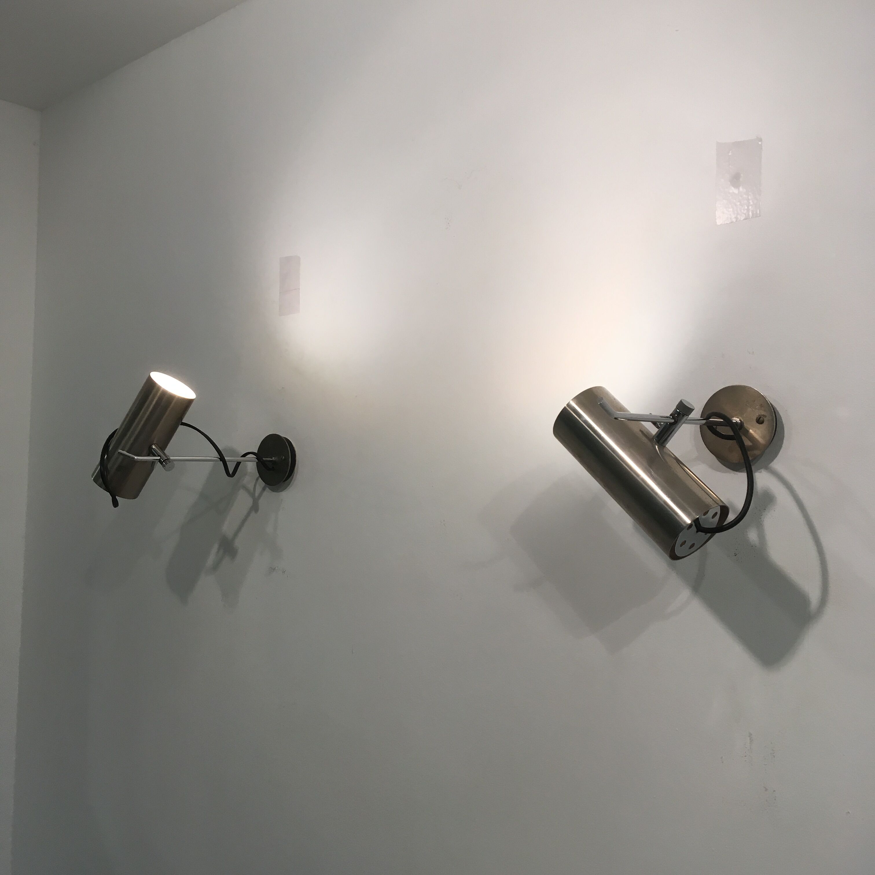 Mid-century mural sconces by Alain Richard for Disderot, set of 2