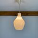 Scandinavian opaline pendant lamp drop 60s