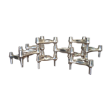 Set of 10 BFM candle holders by Ceasar Stoffi and Fritz Nagel