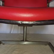 Paire de fauteuil en cuir de Raphael Raffel des années 70