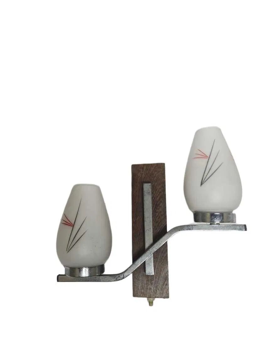 BTV double-arm wall lamp in art deco style