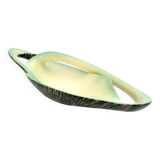 Sinuous Vintage Black, Yellow and Green Ceramic Centrepiece by Vibi, Italy