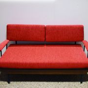 Mid-century Italian sofa bed in corduroy fabric