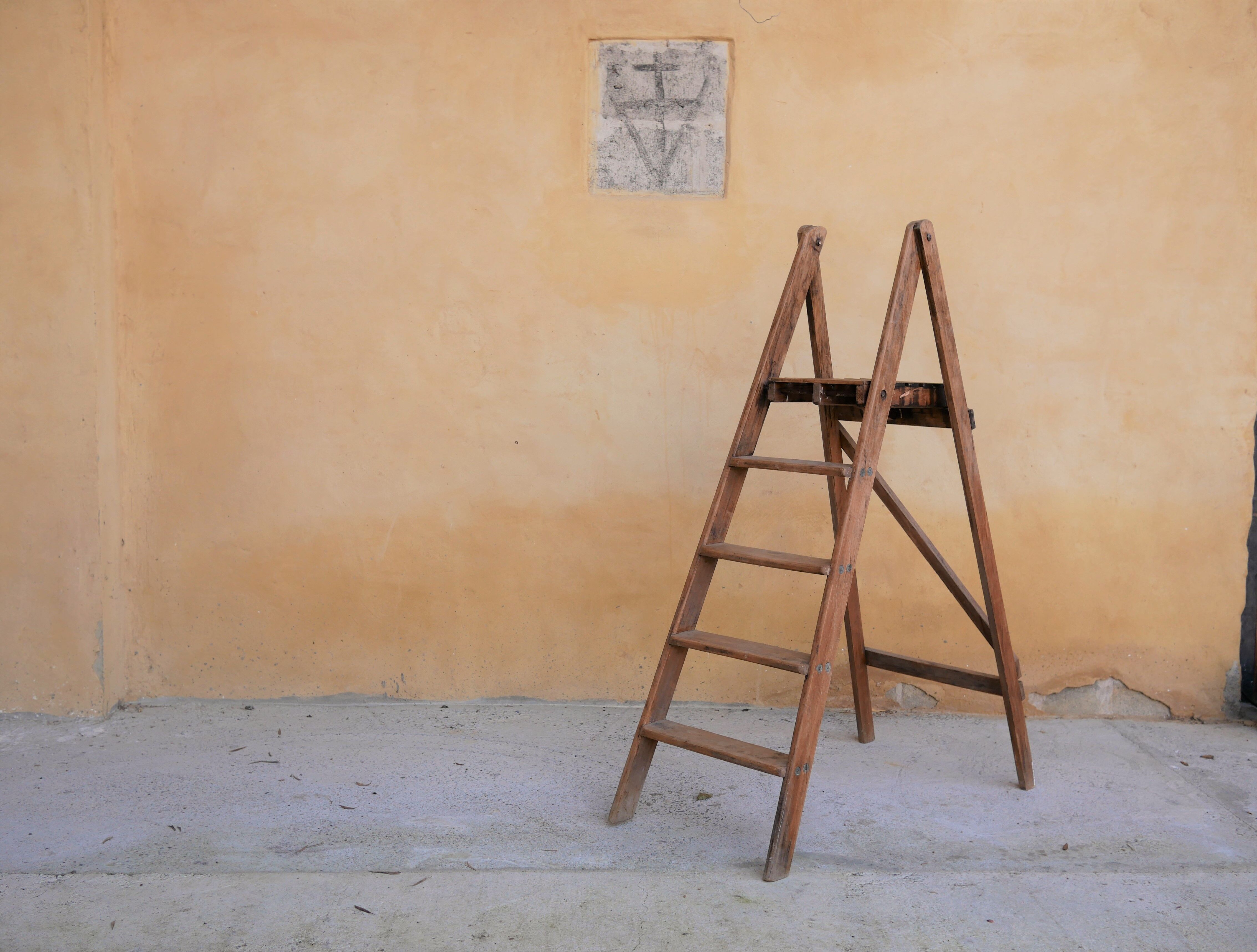Vintage wooden stepladder