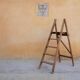 Vintage wooden stepladder
