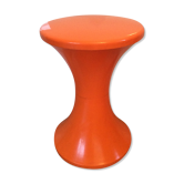 TamTam orange stool by Stamp model registered Made in France