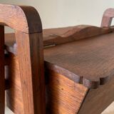 Sewing box vintage solid oak worker