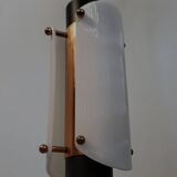 Suspension vintage scandinave en plexiglas et cuivre, probablement danoise