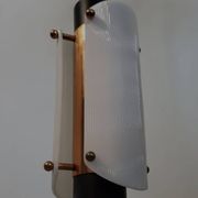 Vintage Scandinavian suspension in plexiglass and copper, probably Danish.