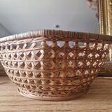 Antique vintage basket with cane style