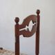 2 chaises rustiques vintage en bois tourné, années 70