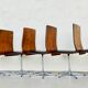 Set de 6 chaises pivotantes design