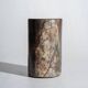 Side table in black petrified wood h:28,5cm d:17cm