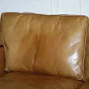Halo Viscount Two-Seater Sofa in Tanned Leather by Timothy Oulton