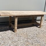 Stripped farmhouse table extensions to 255 cm