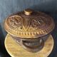 African Art - Madagascar - Vintage - Covered Pot - Carved Rosewood - 1950