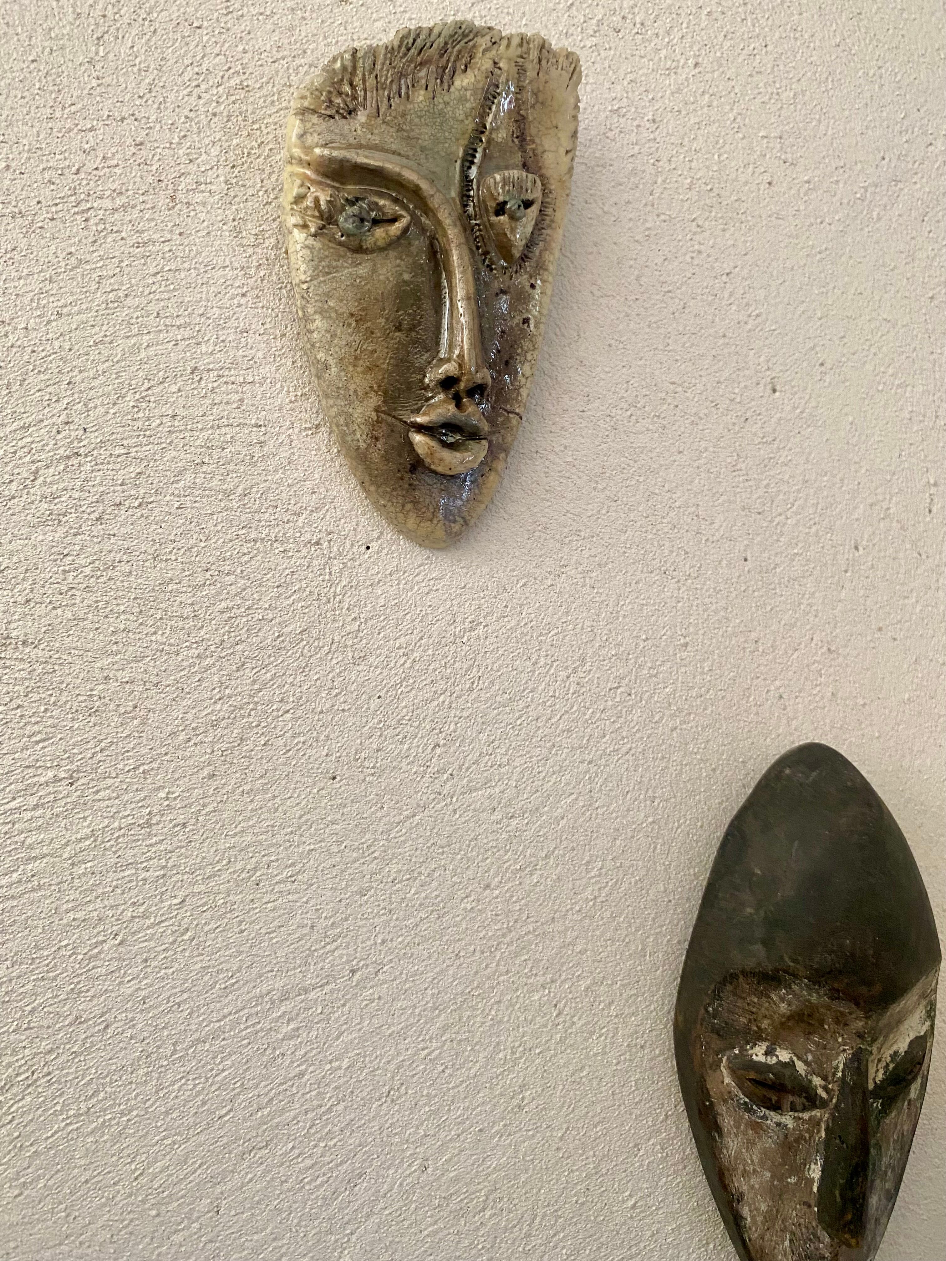 Ceramic head to hang, 1970s