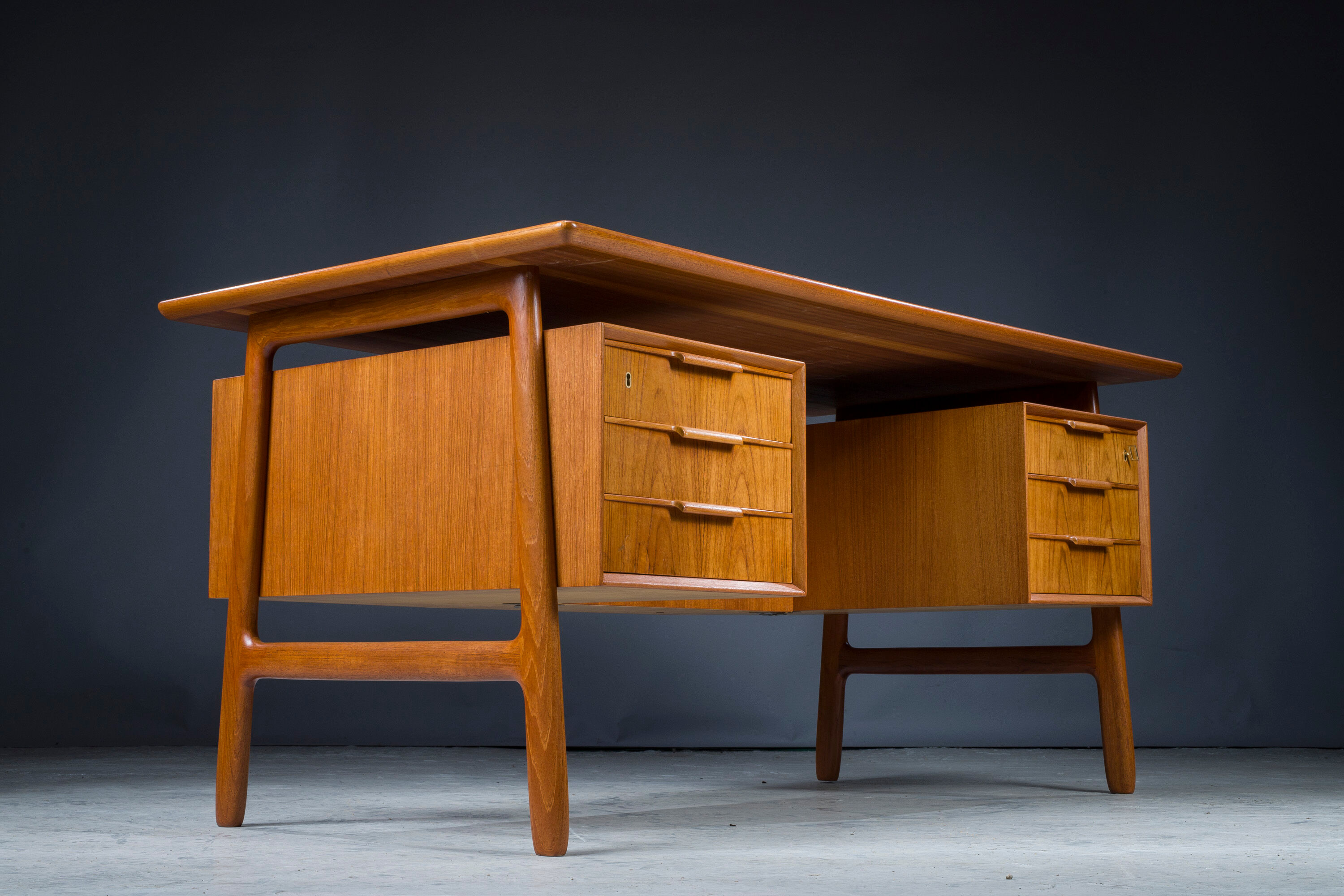 Teak 75 desk from Omann Jun, 1960s