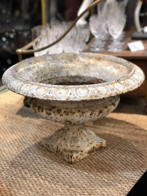 Old cast iron garden basin
