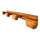Porte manteau en bois style internat