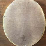 Miroir ovale doré 37x46cm