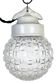 Vintage White Porcelain Pendant Light, 1970s