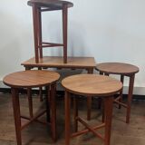 Mid-Century Danish Nesting Tables by Poul Hundevad