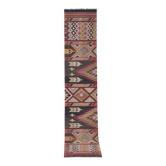 Tapis vintage turc de oushak tissé à la main 77x387 cm