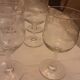 12 antique water glasses cut glass