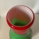 Vase en verre multicolore