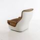 Fauteuil & Tabouret Orchidée par Michel Cadestin pour Airborne France