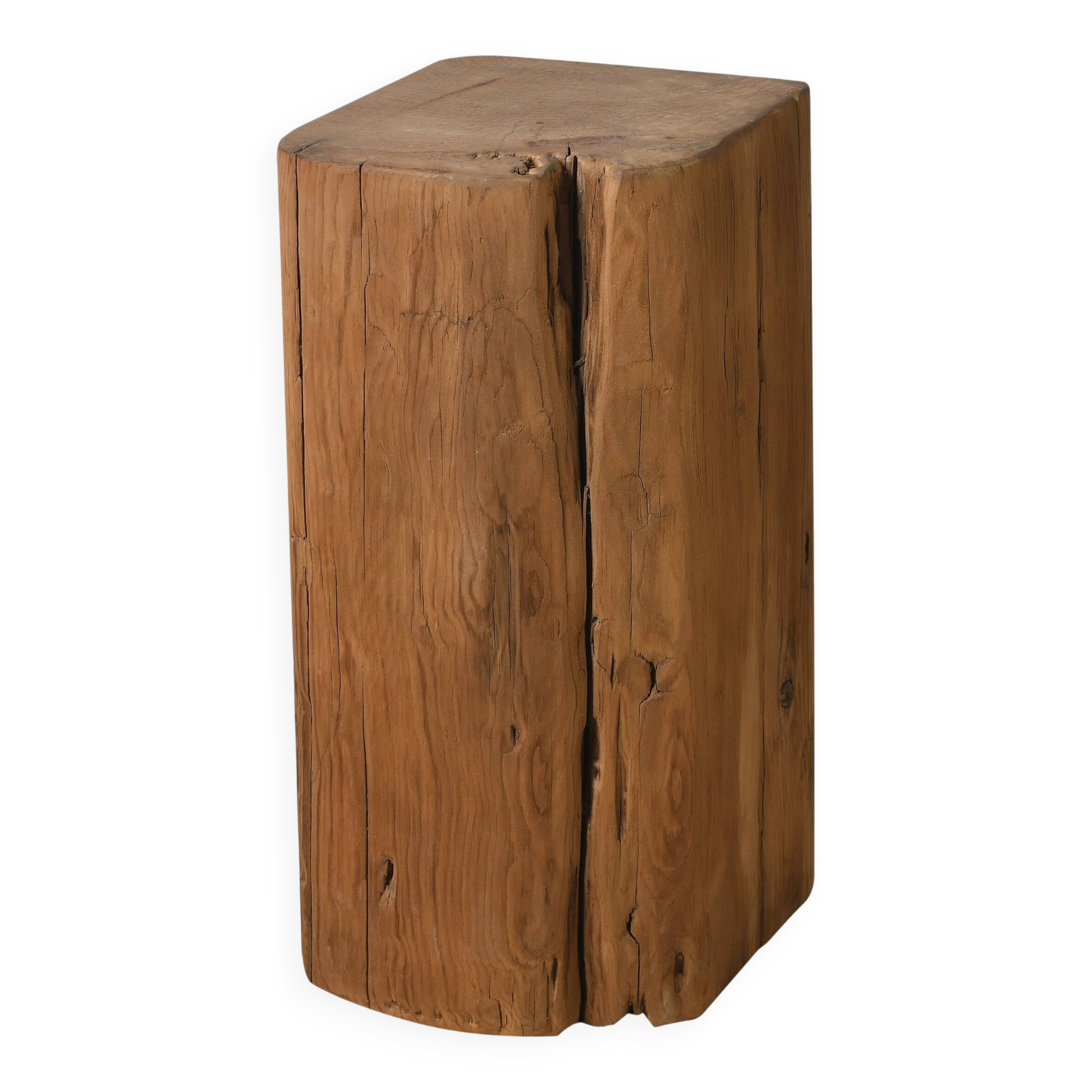 Hechi - Table d’appoint en pin ancien n°3